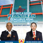 Pengurus KONI Kota Tangerang Selatan Masa Bakti 2025–2029 Resmi Dilantik
