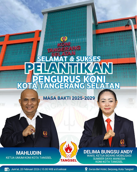 Pengurus KONI Kota Tangerang Selatan Masa Bakti 2025–2029 Resmi Dilantik