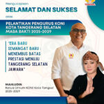 Delima Bungsu Andy Tegaskan Komitmen IPSI Dukung Kepengurusan Baru KONI Tangsel