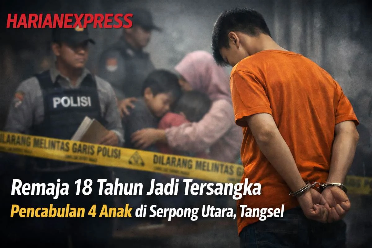 Remaja 18 Tahun Ditangkap dan Jadi Tersangka Pelecehan Empat Anak di Serpong