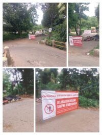 Warga Puri Pamulang Blokir Jalan, Protes Sampah Liar di Bundaran Arah tanjakan pemakaman Triti