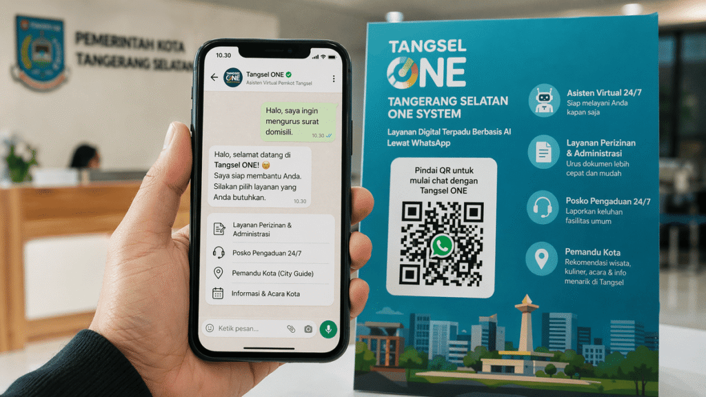 Pemkot Tangsel Rilis Tangsel ONE, Urus Izin via WhatsApp AI