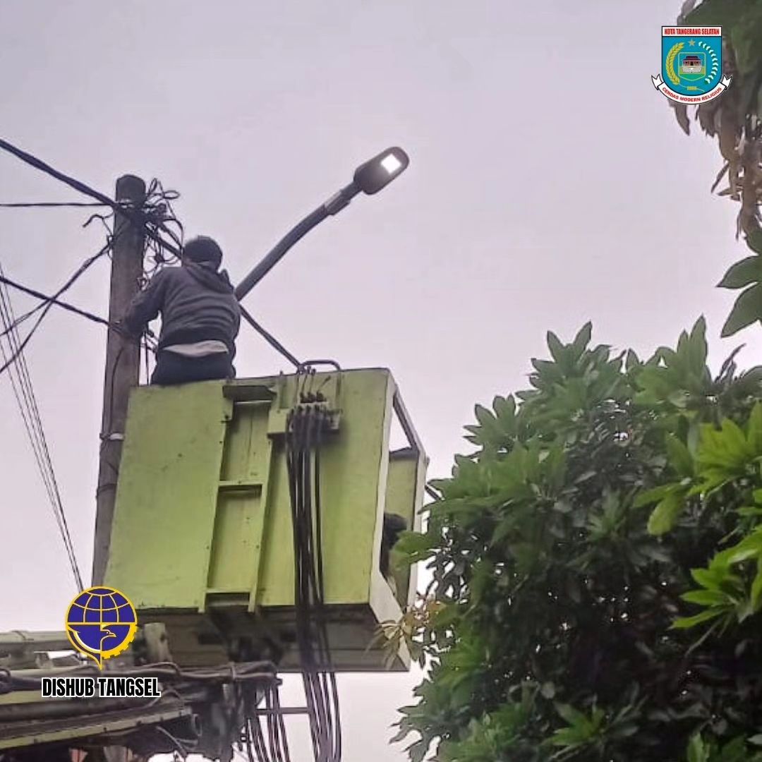 PJU di Muncul Diputus Dishub Tangsel Akibat Arus Bocor Dishub Tangsel Putus Aliran Listrik PJU Pasca Insiden Maut