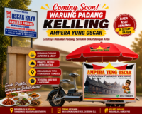 Ampera Yung Oscar Siapkan Warung Padang Keliling di Tangerang Selatan
