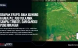 Dampak Erupsi Anak Gunung Krakatau: Abu Vulkanik Sampai Tangsel dan Ganggu Penerbangan