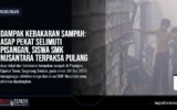 Dampak Kebakaran Sampah: Asap Pekat Selimuti Pisangan, Siswa SMK Nusantara Terpaksa Pulang