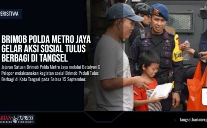 Brimob Polda Metro Jaya Gelar Aksi Sosial Tulus Berbagi di Tangsel