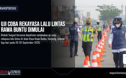 Uji Coba Rekayasa Lalu Lintas Rawa Buntu Dimulai Uji Coba Rekayasa Lalu Lintas Rawa Buntu Dimulai