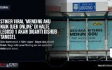 Stiker Viral di Halte Legoso 1 Akan Diganti Dishub Tangsel