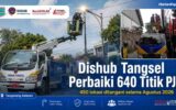 Dishub Tangsel Perbaiki 640 Titik PJU Selama Agustus 2026