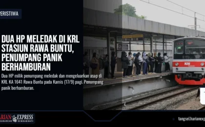 Dua HP Meledak di KRL Stasiun Rawa Buntu, Penumpang Panik Berhamburan