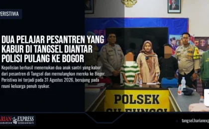 Dua Pelajar Pesantren yang Kabur di Tangsel Diantar Polisi Pulang ke Bogor Dua Pelajar Pesantren yang Kabur di Tangsel Diantar Polisi Pulang ke Bogor