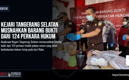 Kejari Tangerang Selatan Musnahkan Barang Bukti berbagai jenis narkotika hingga senjata api