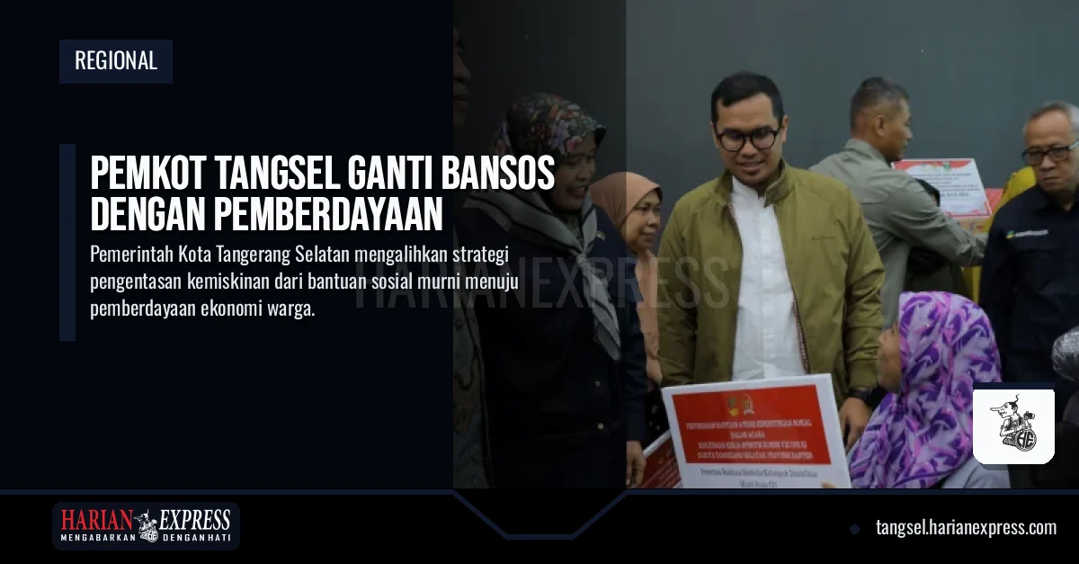 Pemkot Tangsel Ganti Bansos dengan Pemberdayaan