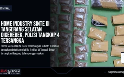 Home Industry Sinte di Tangerang Selatan Digerebek, Polisi Tangkap 4 Tersangka