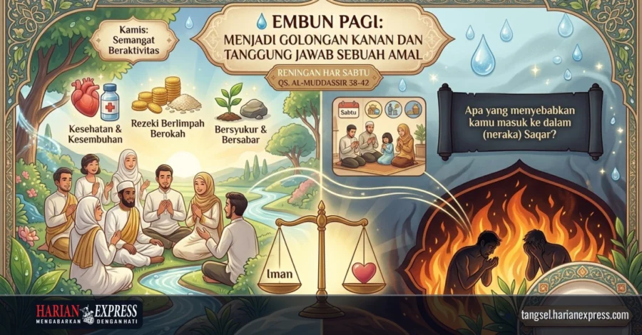 Embun Pagi: Menjadi Golongan Kanan dan Tanggung Jawab Sebuah Amal