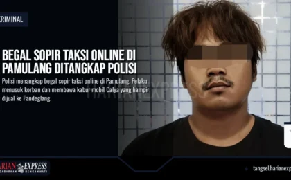 Begal Sopir Taksi Online di Pamulang Ditangkap Polisi