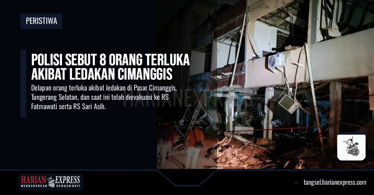 Polisi Sebut 8 Orang Terluka Akibat Ledakan Pasar Cimanggis
