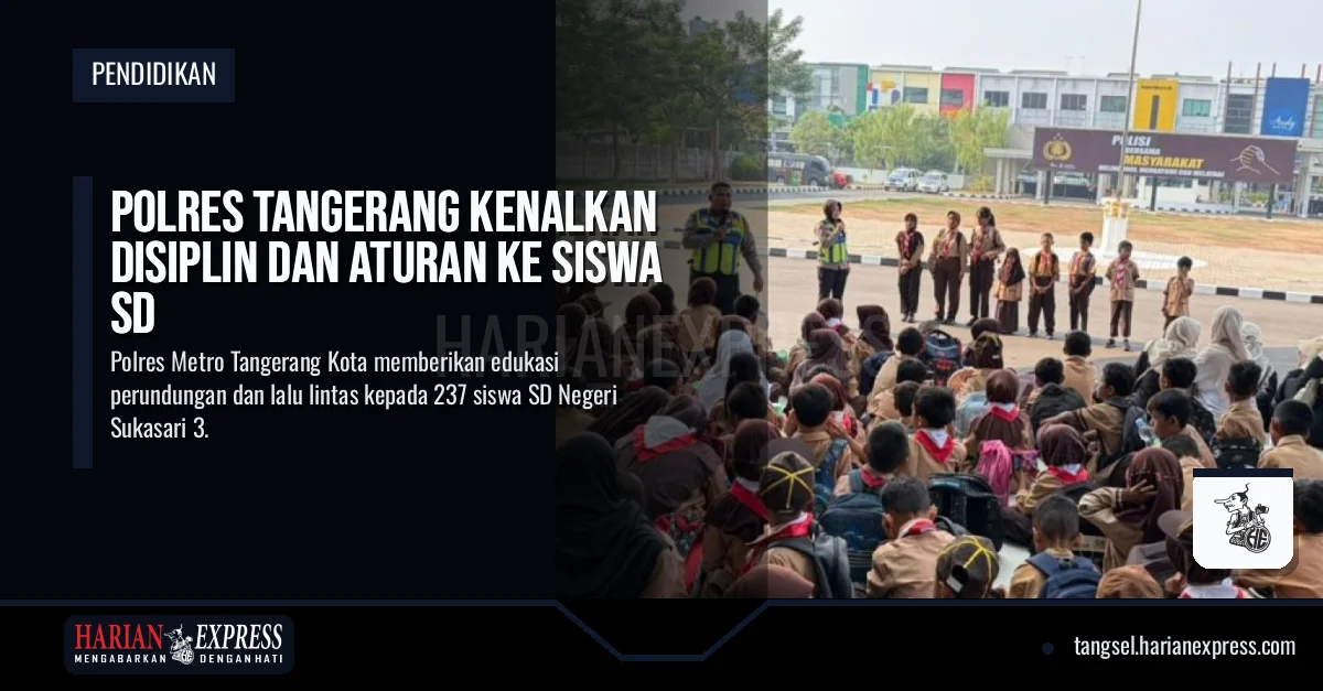 Polres Tangerang Kenalkan Disiplin dan Aturan ke Siswa SD