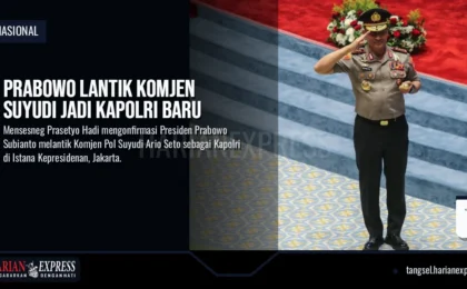 Prabowo Lantik Komjen Suyudi Jadi Kapolri Baru